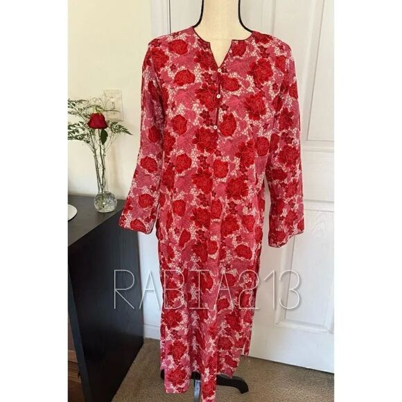 GENERATION PK PAKISTANI FLORAL KURTA - Picture 3 of 3